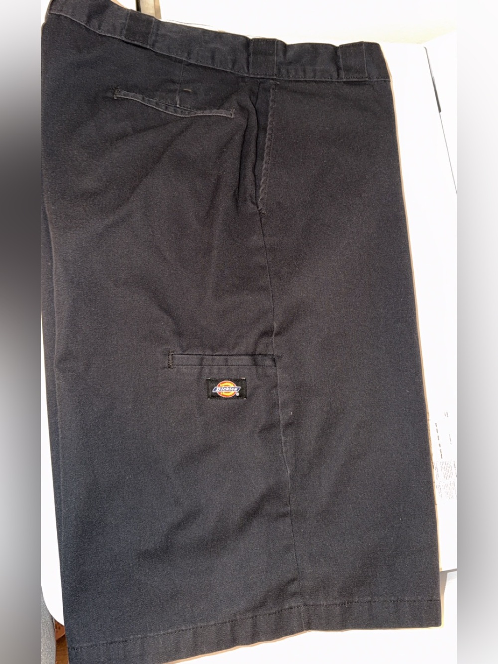 Dickies Black Men's Cargo Shorts with Logo Patch